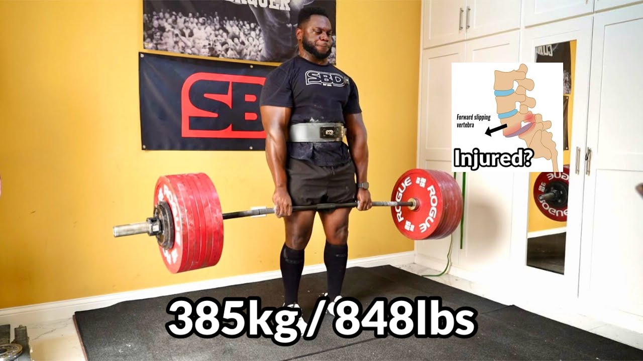 Project 1100 Day 7 -  848lbs x 2 Deadlift | Bobb & Nonso | Injured??