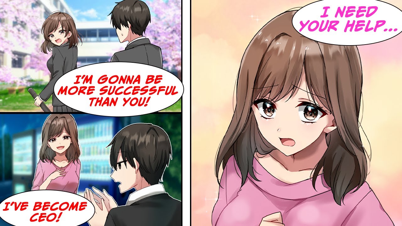 [Manga Dub] I reunite with the girl I used to compete with... She had become a CEO but... [RomCom]