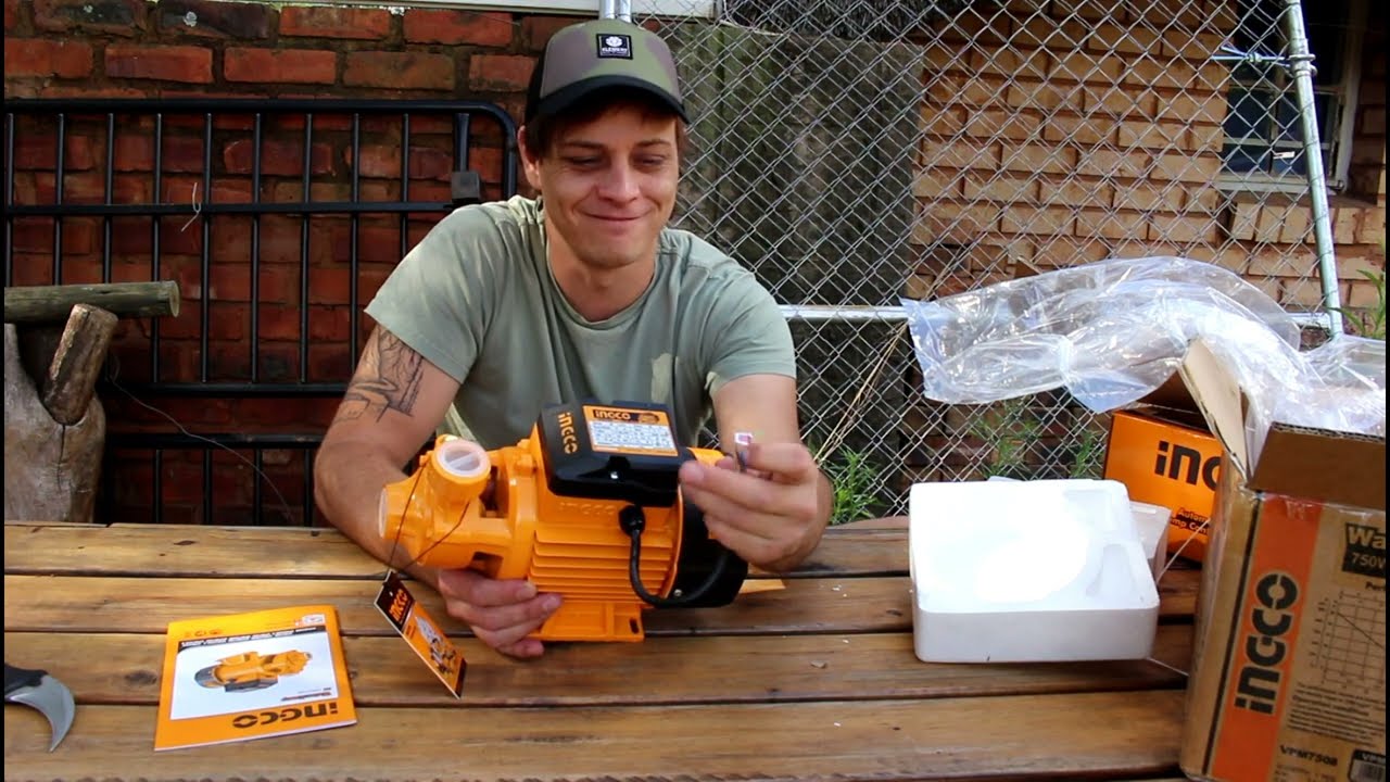 INGCO Water pump and Automatic pump control UNBOXING