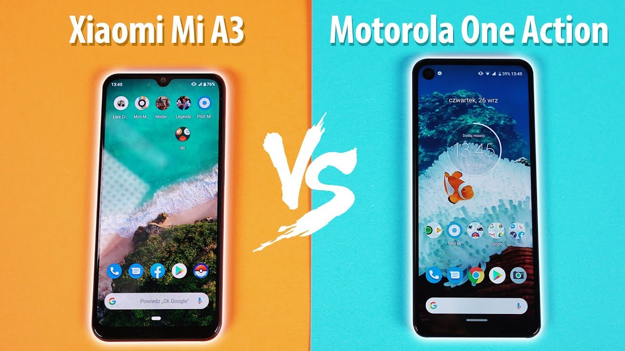 Xiaomi Mi A3 vs Motorola One Action | Kt&oacute;ry Android One Wybrać?