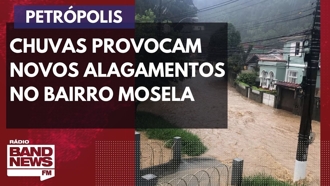 Petrópolis: Chuvas provocam novos alagamentos no Bairro Mosela