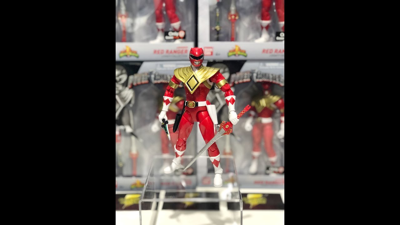 Mighty Morphin' Power Rangers Red Ranger Dragon Shield Exclusive Action Figure -  A Closer Look