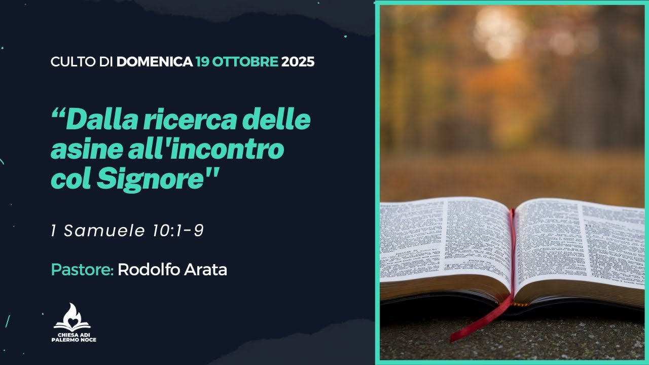 Culto di Domenica 19 ottobre - 