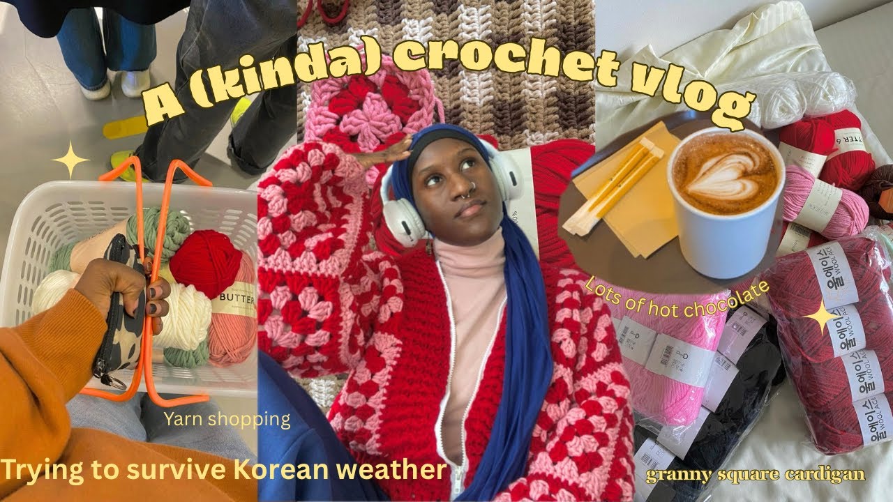 🍂Surviving late autumn in Korea (a crochet vlog) 