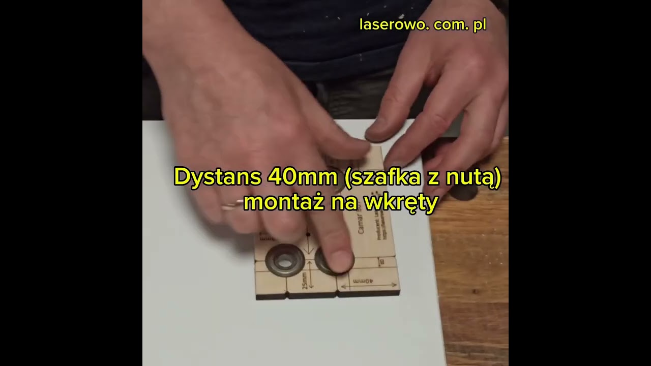Użycie szablonu do Camar 807 - montaż ściskiem lub wkrętami / Drill jig for Camar 807