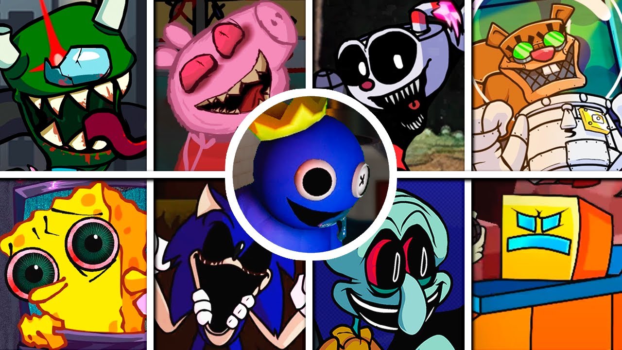 FNF Friends To Your End - But Everyone Sings It 🎤 (Different Characters Sing It) VS Rainbow Friends