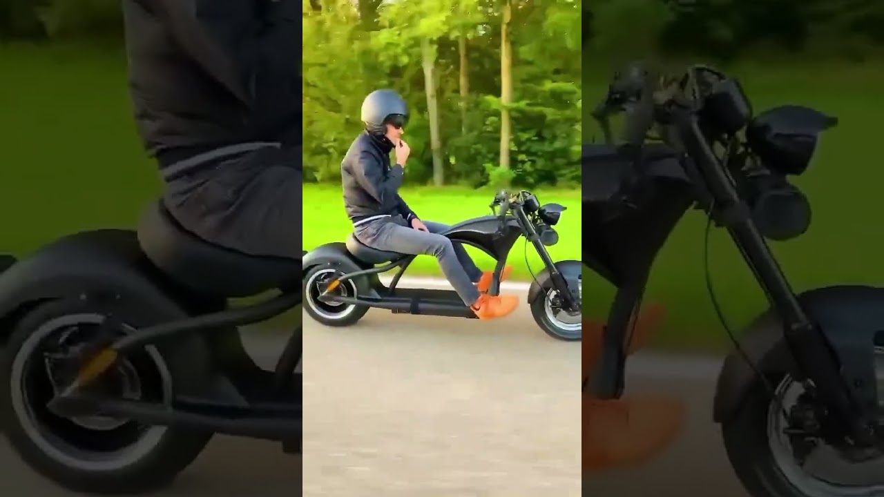 E-Chopper 45 km/h Aero Tuning Probefahrt #echopper #citycoco #elektroroller