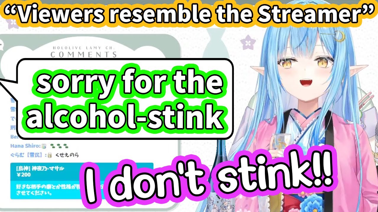 Viewers resemble the Streamer, so Yukimin are Annoying and Smell like Alcohol [ENG Subbed Hololive]