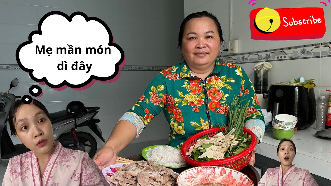 CUỐI TUẦN ĂN DÌ??? #3 TAI HEO, LÒNG HEO, THỊT HEO LUỘC CÙNG MẸ VÀ HAI MÉN TV 
