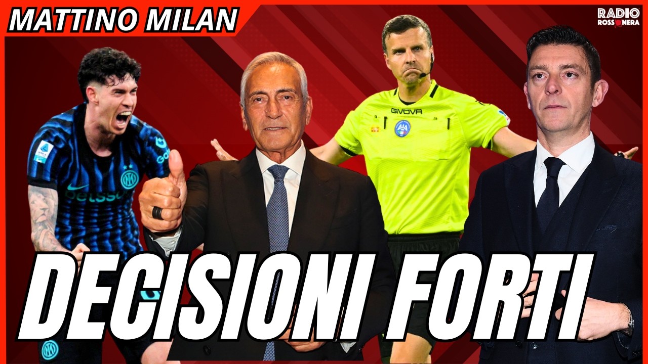 DECISIONI FORTI! PARLA ROCCHI. PASSATO LA PENNA. TELEFONATA GRAVINA POST INTER-JUVE | Mattino Milan