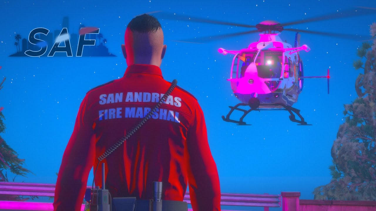 SA'F #419 - Fire Marshals Save Deputy! | GTA V RP