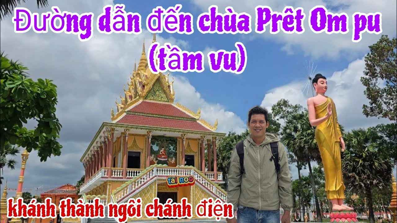 Con đường chính đi vào chùa Prêk ôm pu ( tầm vu) chuẩn khánh thành ngôi chánh điện 