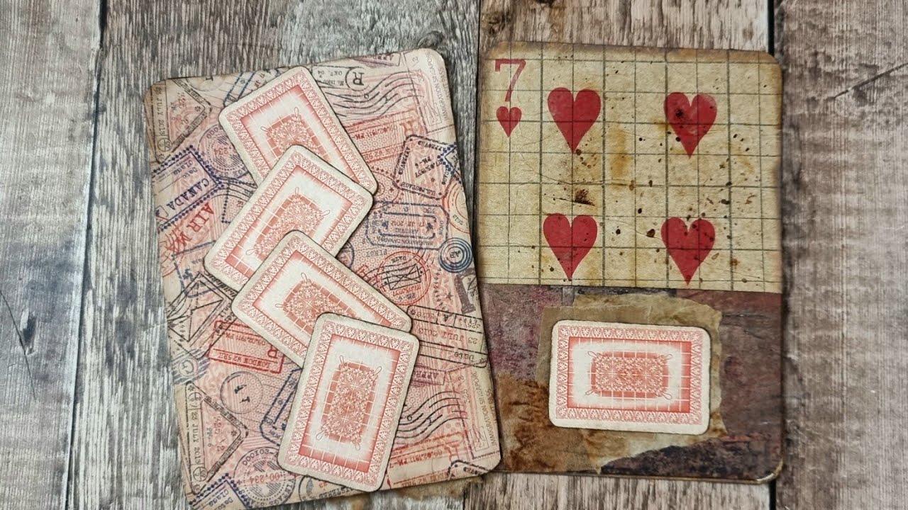 Altered Playing Card Pocket Page - Tim Holtz - Junk Journal