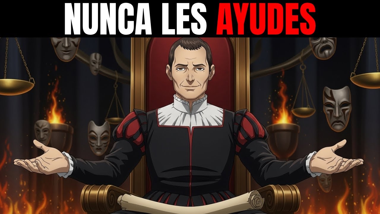 Siempre NIEGA tu AYUDA a Este Tipo de PERSONAS l tu problema es ser bueno maquiavelo