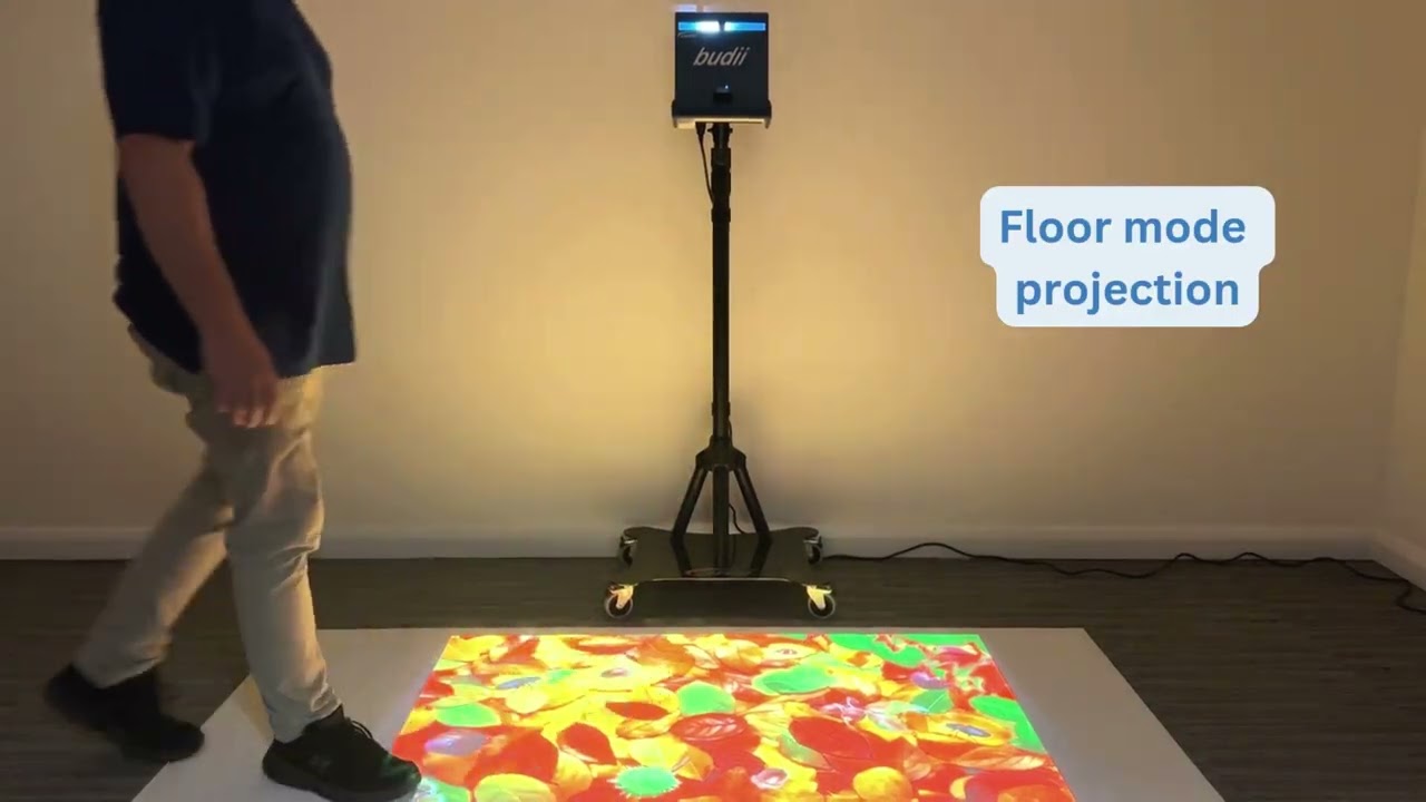 Budii Interactive Projector Manual Mobile Stand: The Portable, Easy-to-Use Sensory Solution