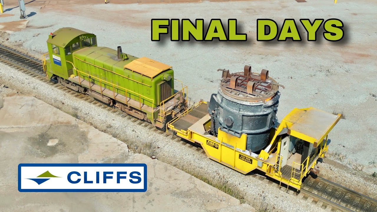 Final Days of the Riverdale Steel Mill and NS Bottle Trains