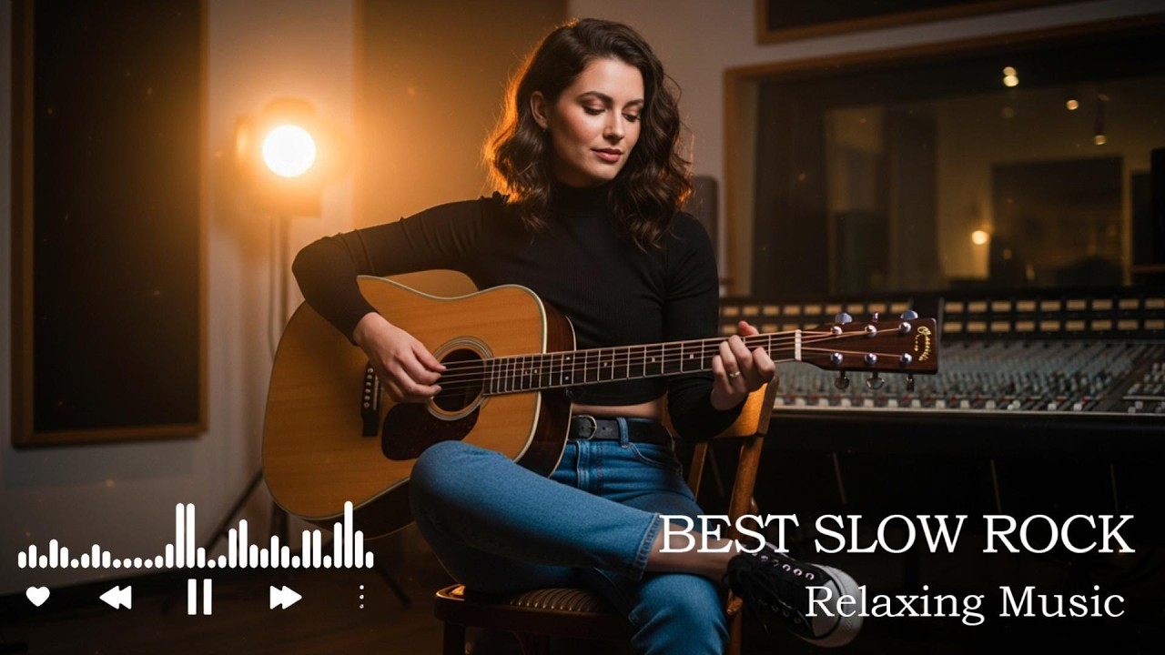 Golden Hour Slow Rock Love Song | Soothing Vocals for Relaxing Moments