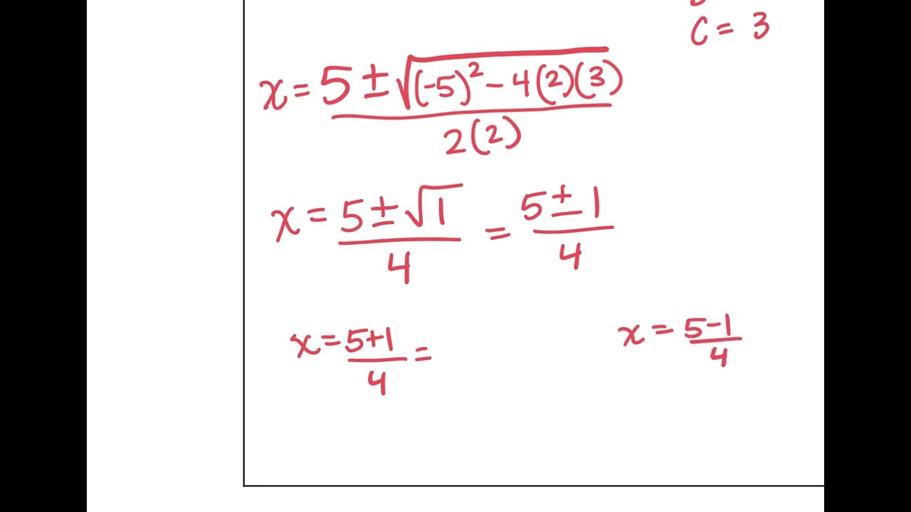 9 2+Notes +Solving+Quadratics+using+the+quadratic+formula