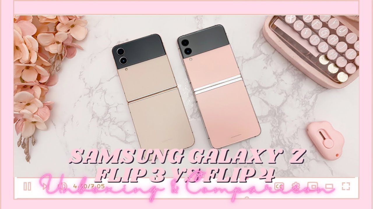 UNBOXING PINK SAMSUNG GALAXY Z FLIP 4 | COMPARISON W/ FLIP 3 PINK BESPOKE EDITION & PHONE CASE TEST