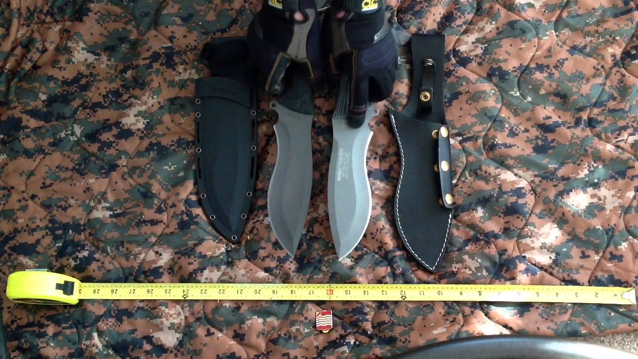 Schrade SCHF28 VS. MTech Nighthawk 8069. Knife review.