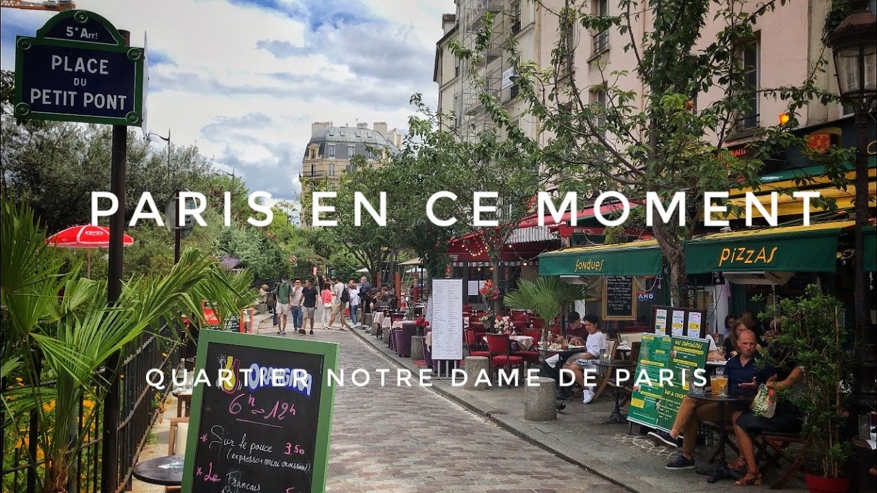 WALK IN PARIS ( QUARTIER NOTRE DAME DE PARIS) 30/06/2020 PARIS 4K