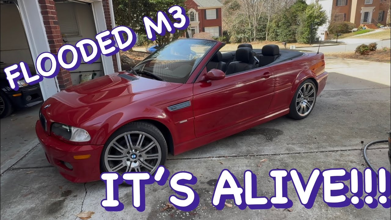 My Flooded 2006 E46 M3 is alive! First start up finally!
