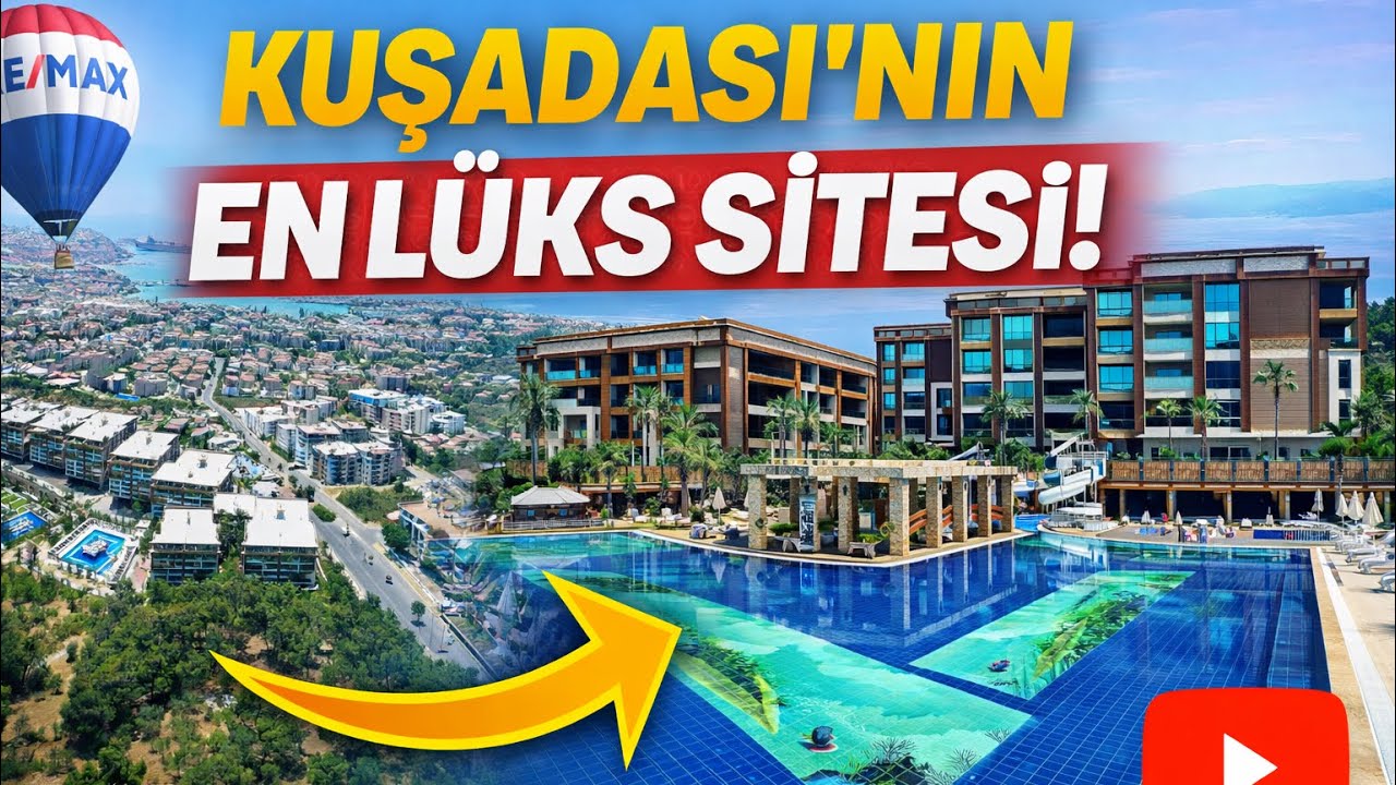 Kuşadası’nın En Lüks Sitesi Trend Royal 2 de Bahçe Katı 2+1