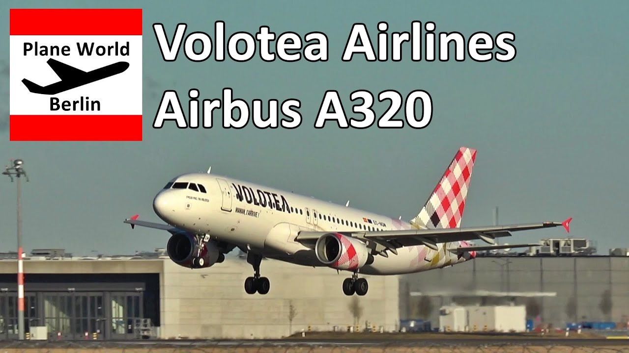 Volotea Airlines Airbus A320 *EC-NQM* landing and takeoff at Berlin Brandenburg Airport