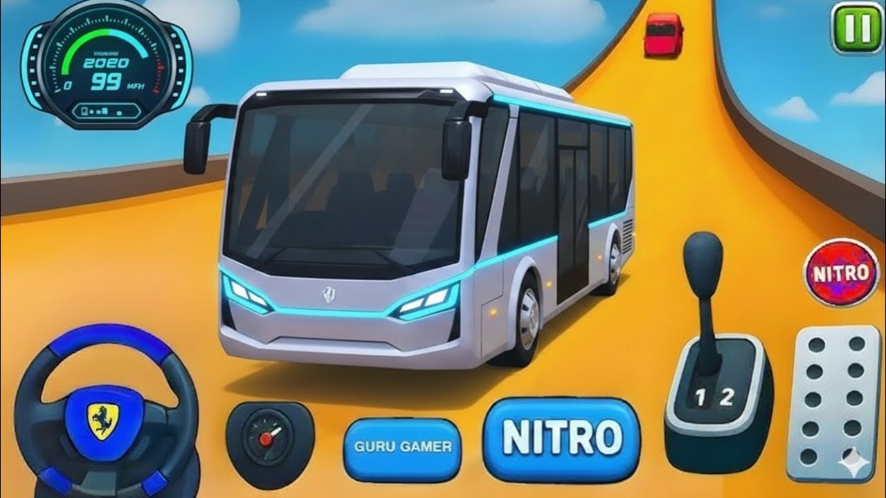 Crazy Bus Mega Ramp Impossible Racing - Bus Stunts Racing - Bus Simulator 3D -Android Gameplay