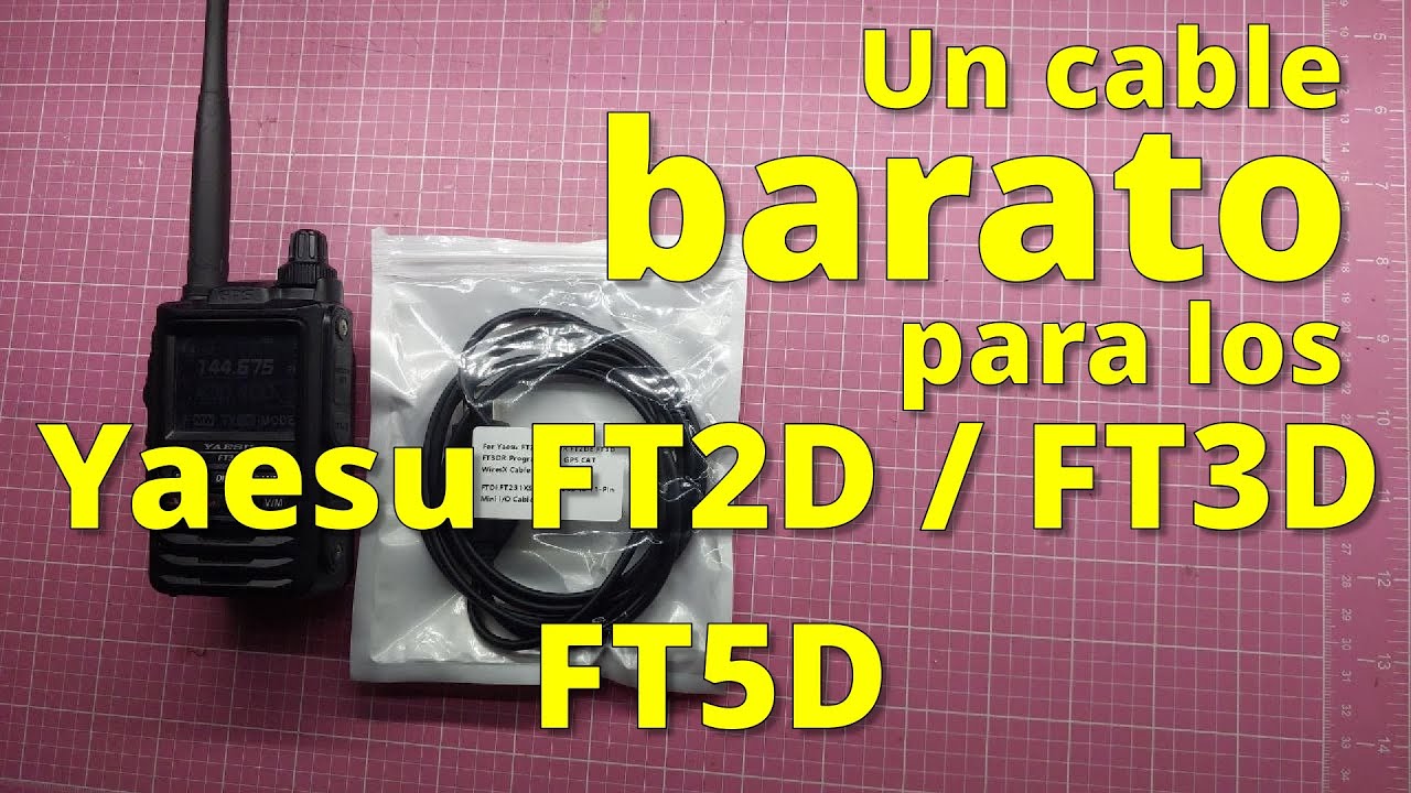 109 - UN CABLE BARATO PARA WALKIES YAESU FT2 FT3 FT5 ALIEXPRESS