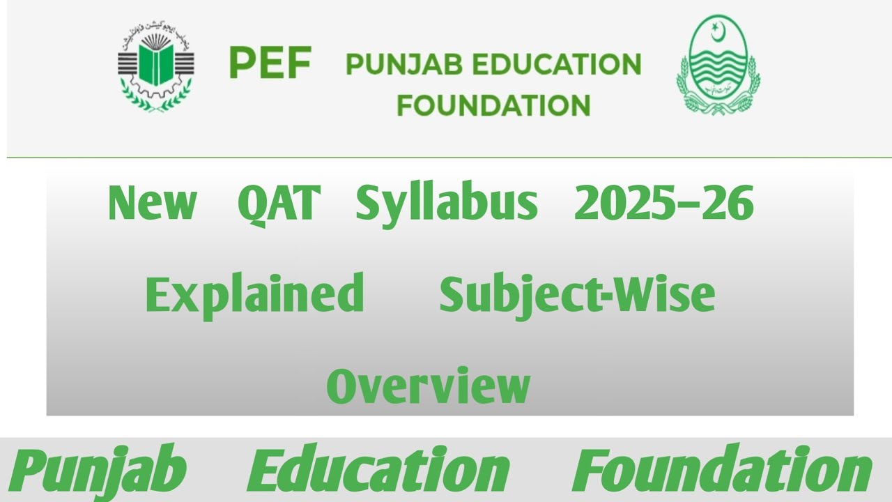New QAT Syllabus 2025–26 Explained | Subject-Wise Overview
