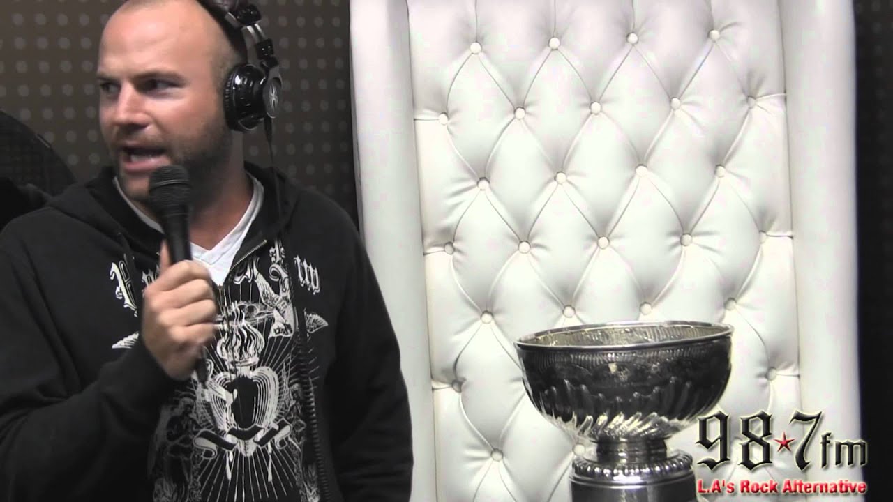 The Stanley Cup hangs with Darren Rose