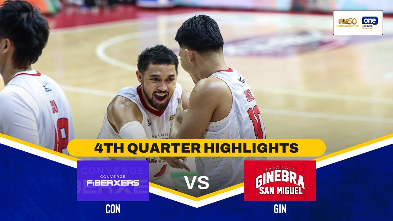 CONVERGE vs GINEBRA | 4TH QUARTER HIGHLIGHTS | PBA SEASON 50 COMMISSIONER&rsquo;S CUP