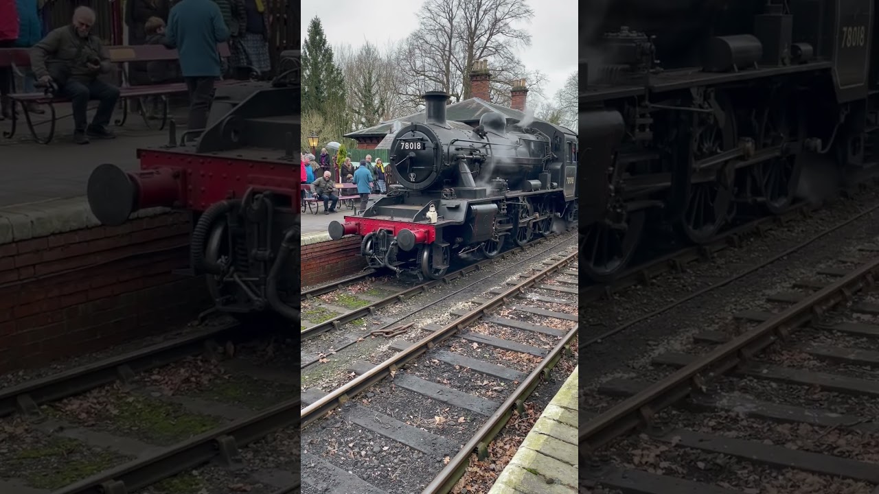 78018 At Shackerstone Station on the Battlefield Line During The Winter Warmer Gala 2024