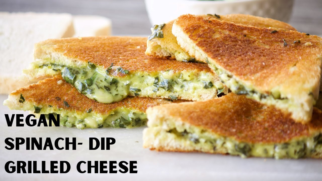 Vegan Spinach Grilled Cheese Sandwich