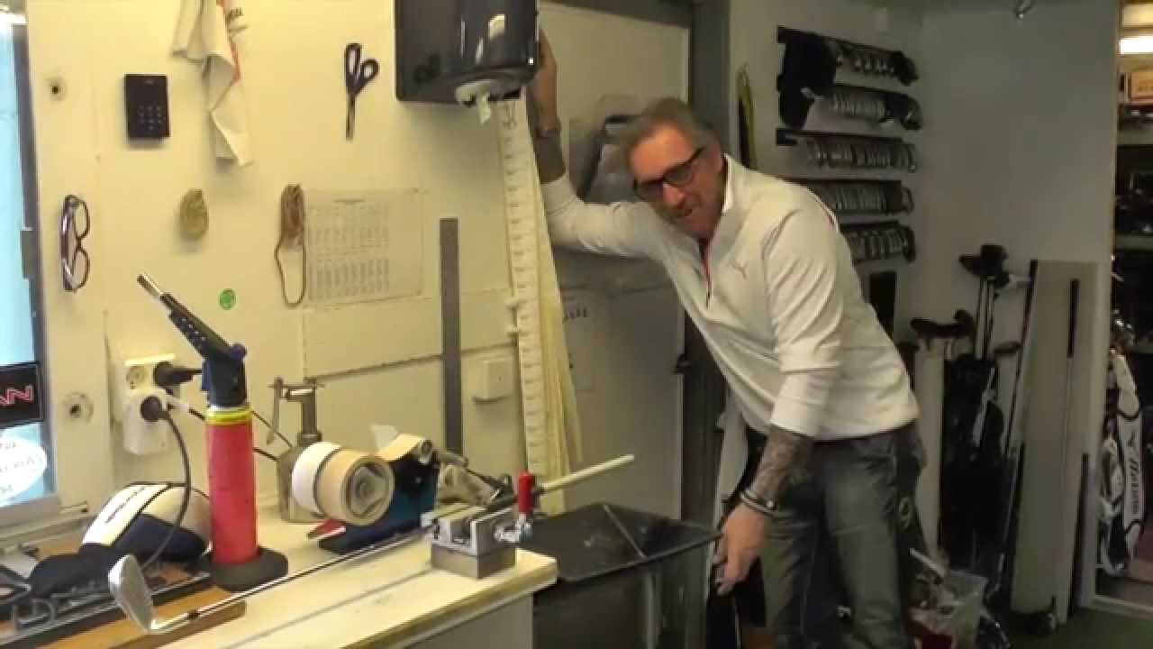 Byta grepp på golfklubban? viktigt? nja..Bloopers från Verkstan