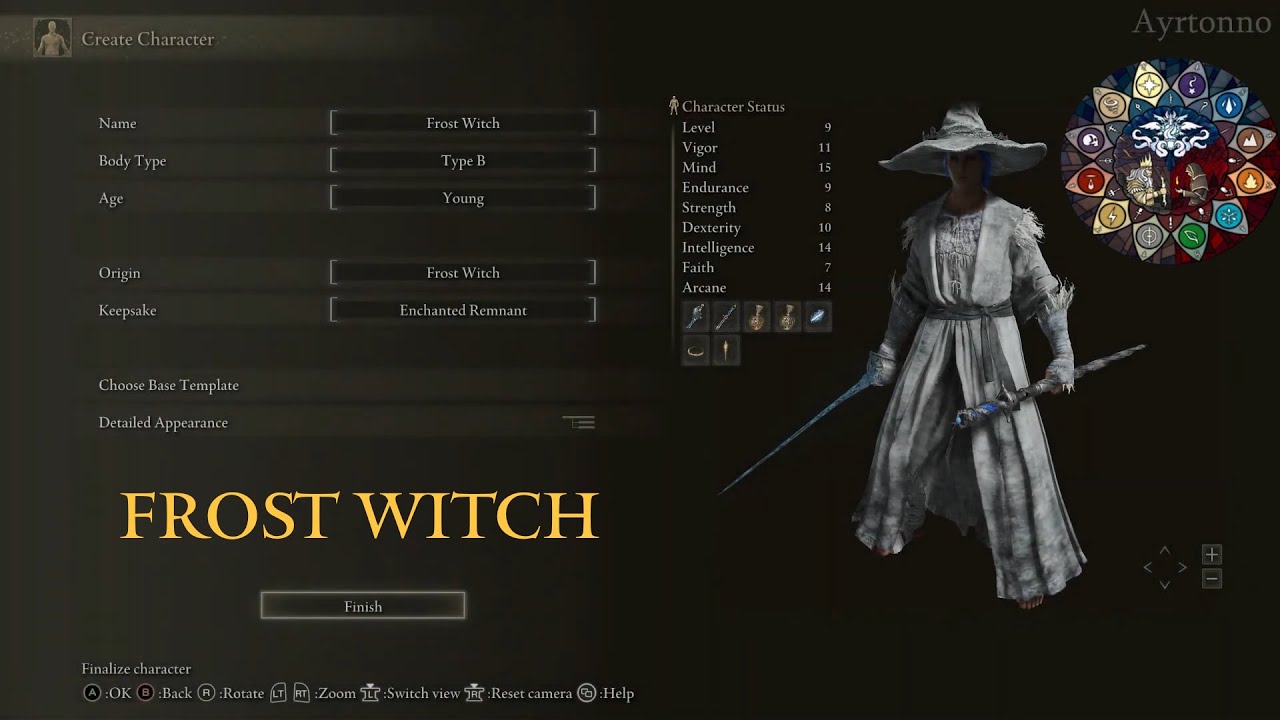ELDEN RING - Convergence Mod Starter Class - Frost Witch