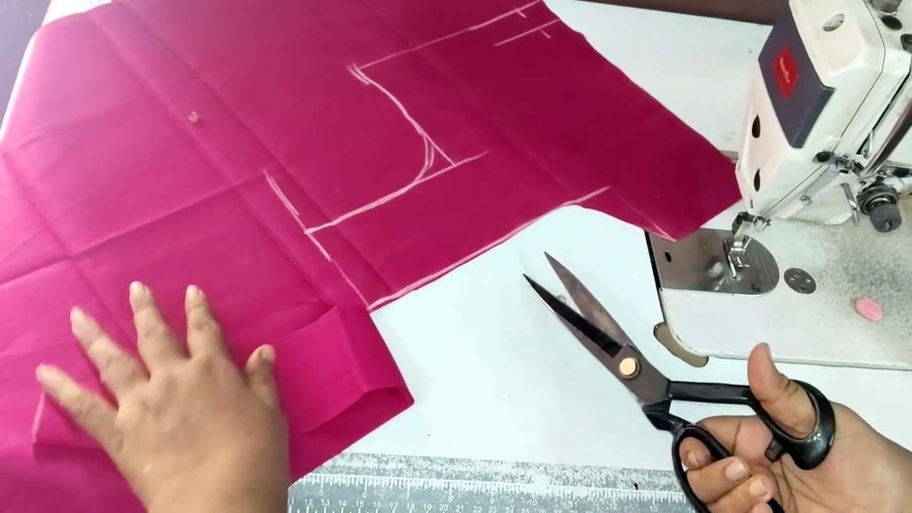 Backneck design and hand design cutting method/బ్యాక్నేక్ డిజైన్&హ్యాండ్ డిజైన్ కటింగ్ మెథడ్. 