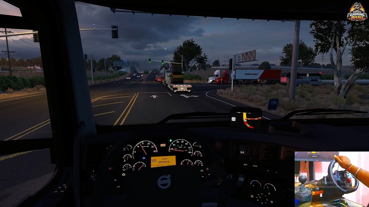 Truck Driving | Realistic Truck Driving at Night😱 | Dangerous Highway Traffic Signal Challenge | ats