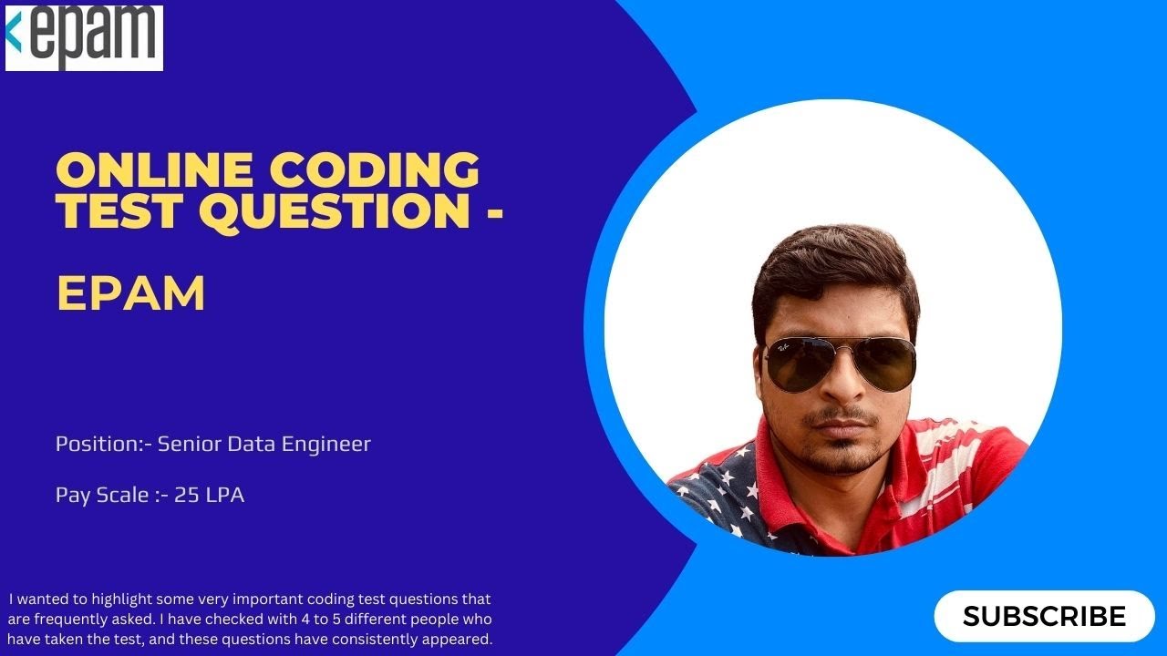 EPAM :- Azure Data Engineer Coding Question #interview question for #dataengineer, #pyspark,#sql
