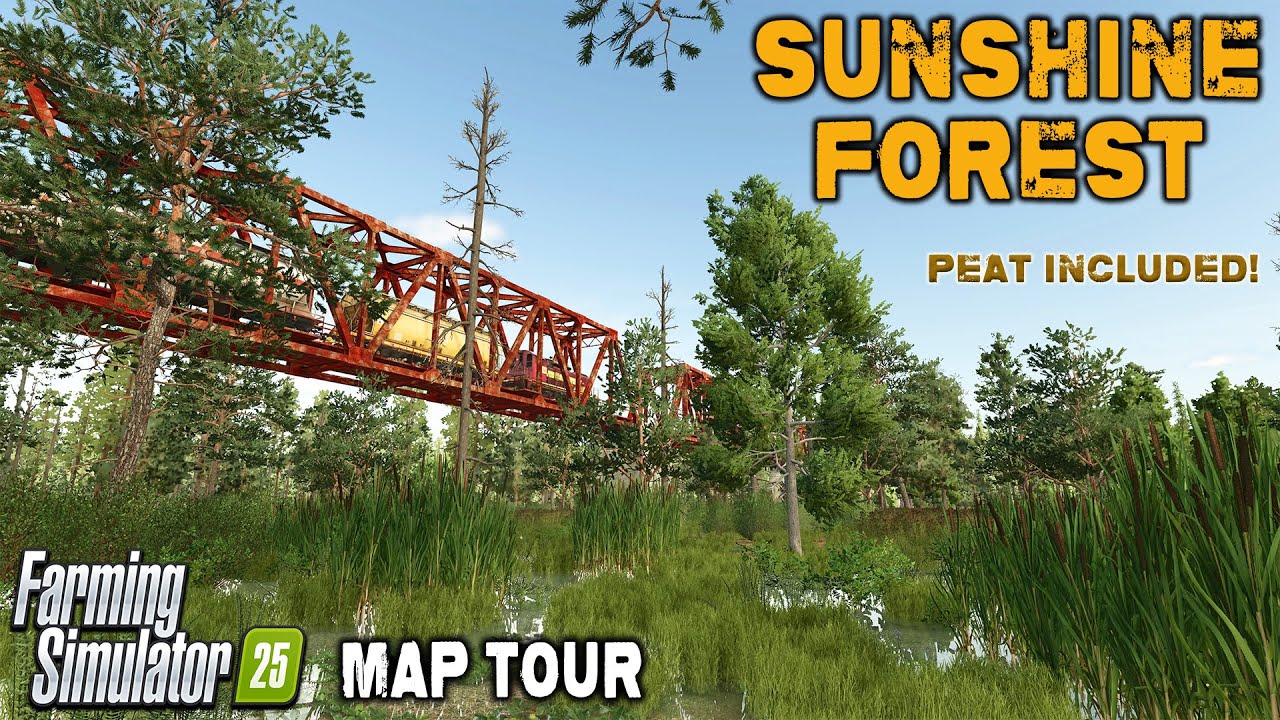 IT'S PEATY! “SUNSHINE FOREST“ MAP TOUR! ON Farming Simulator 25 (Review) PS5.