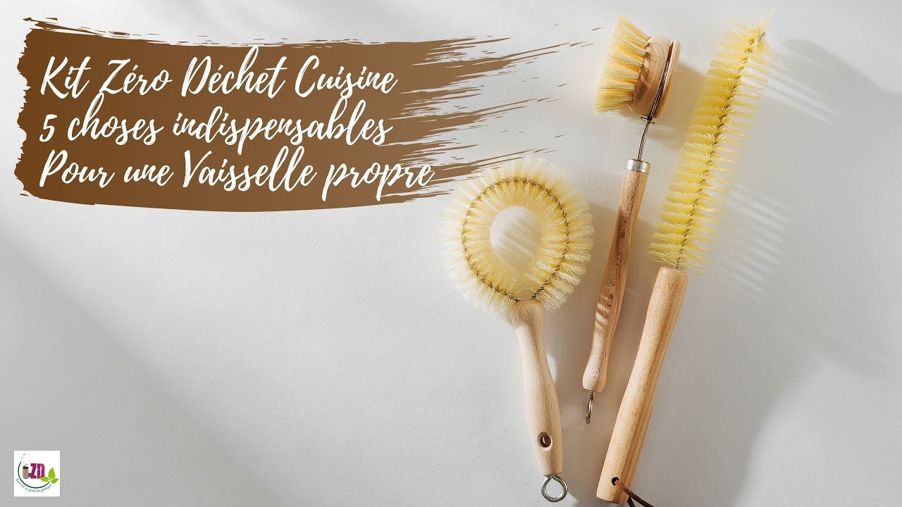 KIT ZERO DECHET CUISINE 5 CHOSES INDISPENSABLE POUR UNE VAISSELLE PROPRE