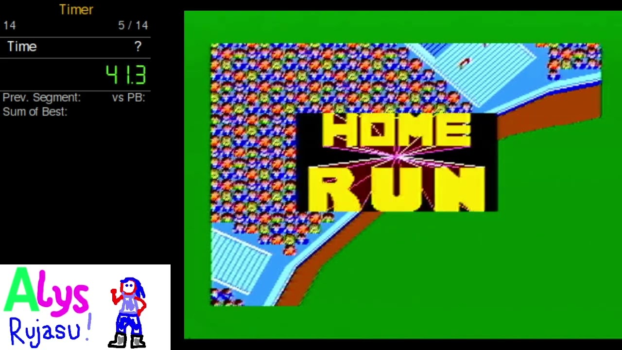 Reggie Jackson Baseball - HR Derby 10 HR's in 2m16s