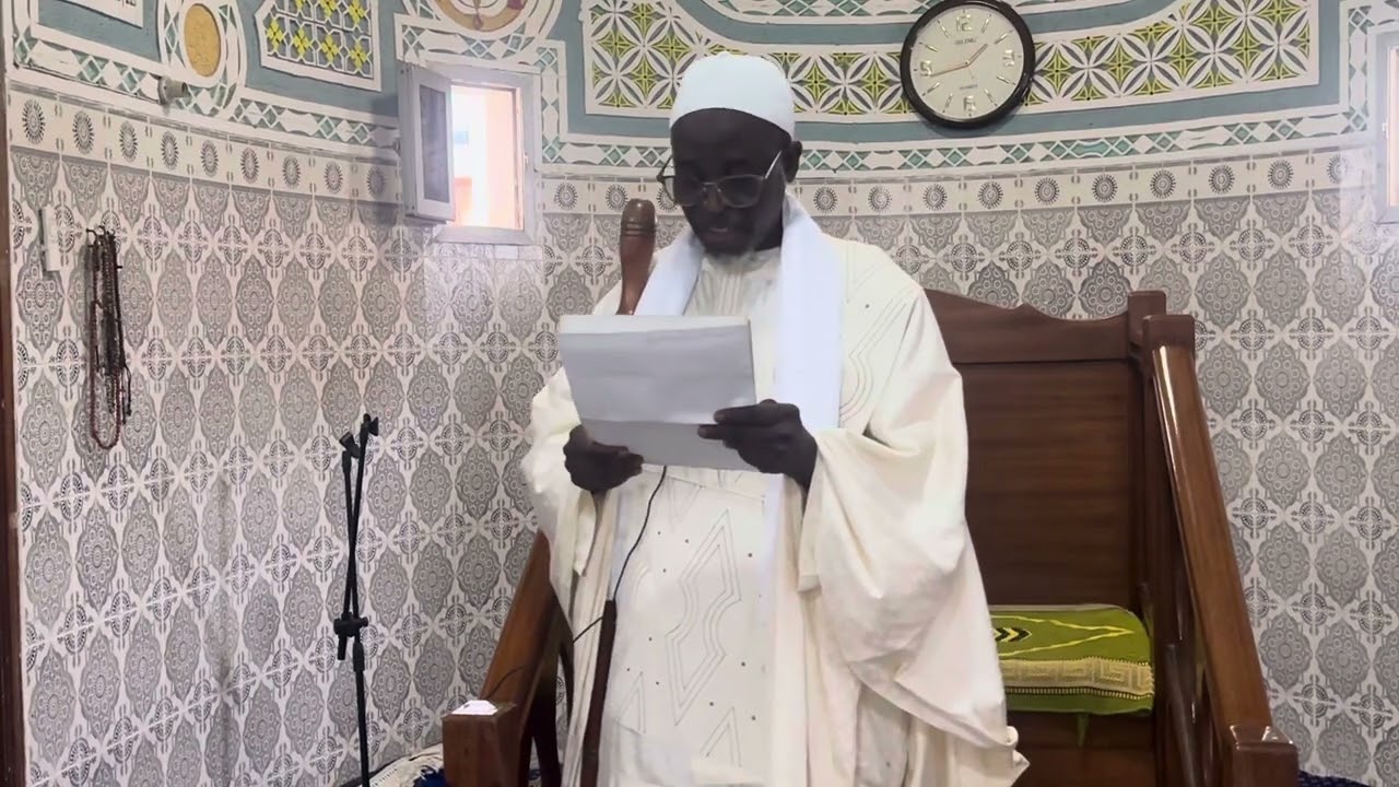 Khoutba Imam M’BODJ du Vendredi 12 Septembre 2025 en arabe 