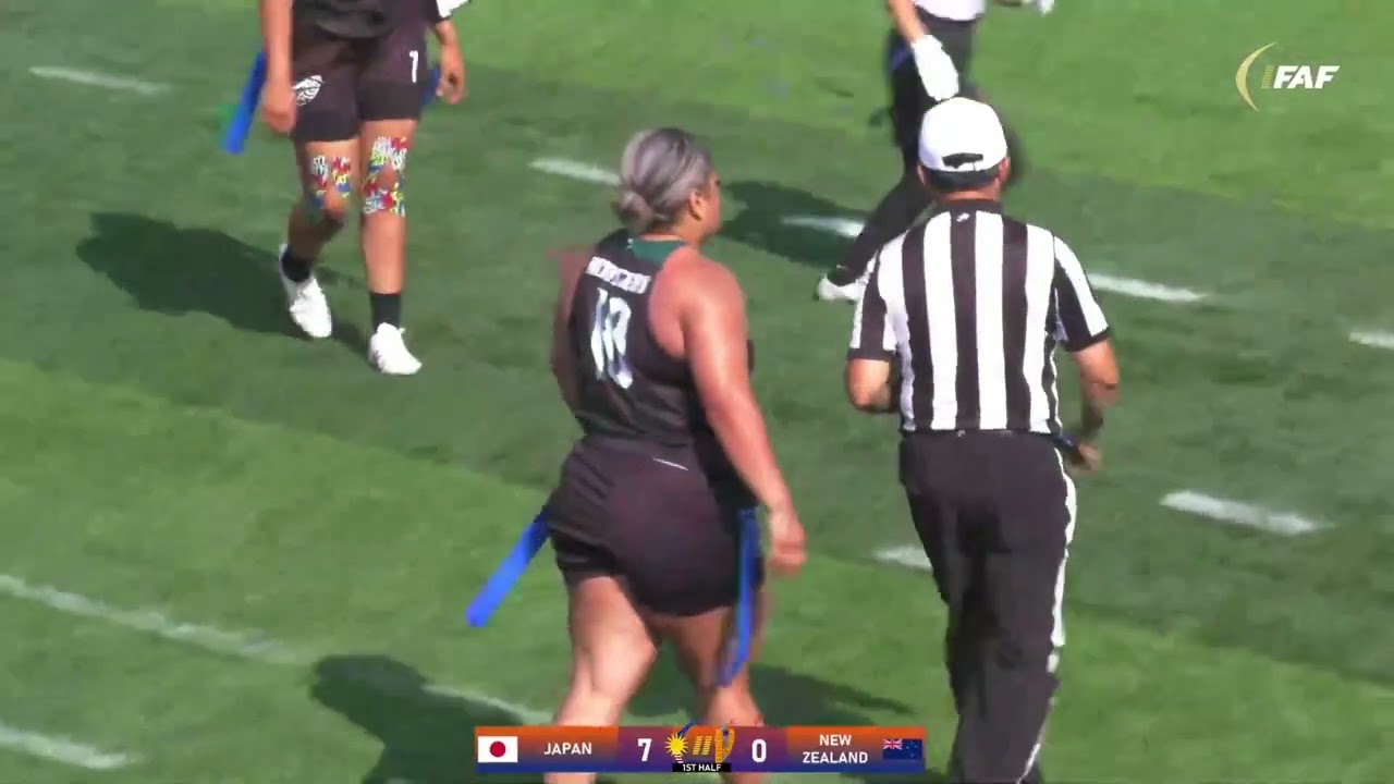 IFAF AOFCC 2023 Semifinal Japan vs New Zealand Women