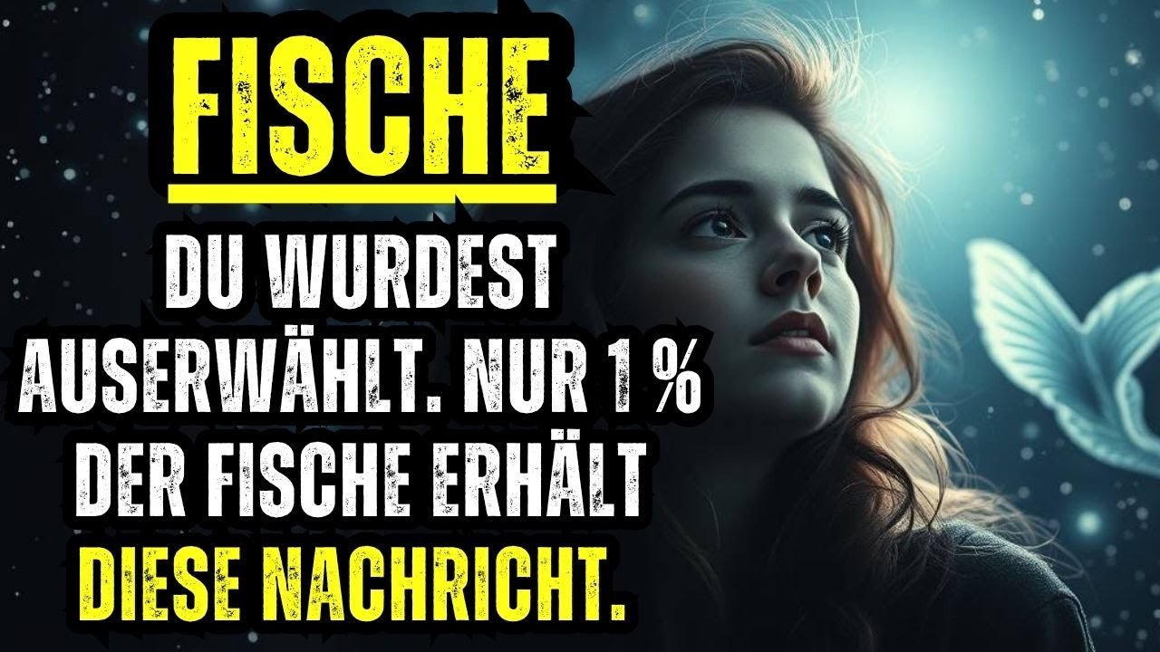 FISCHE – GLÜCKWUNSCH! DU WURDEST AUSERWÄHLT. NUR 1 % DER FISCHE ERHÄLT DIESE NACHRICHT.