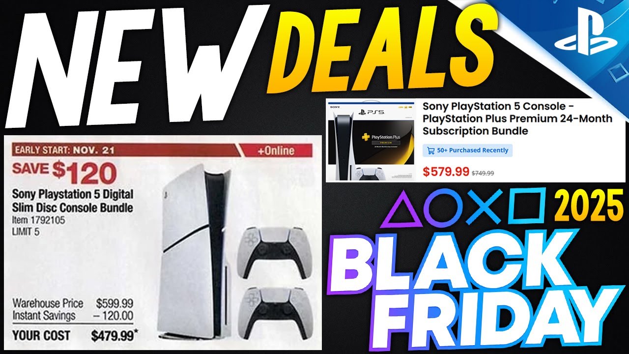 BIG New PlayStation BLACK FRIDAY 2025 DEALS Revealed! PlayStation 5 Consoles CHEAPER + More Deals!