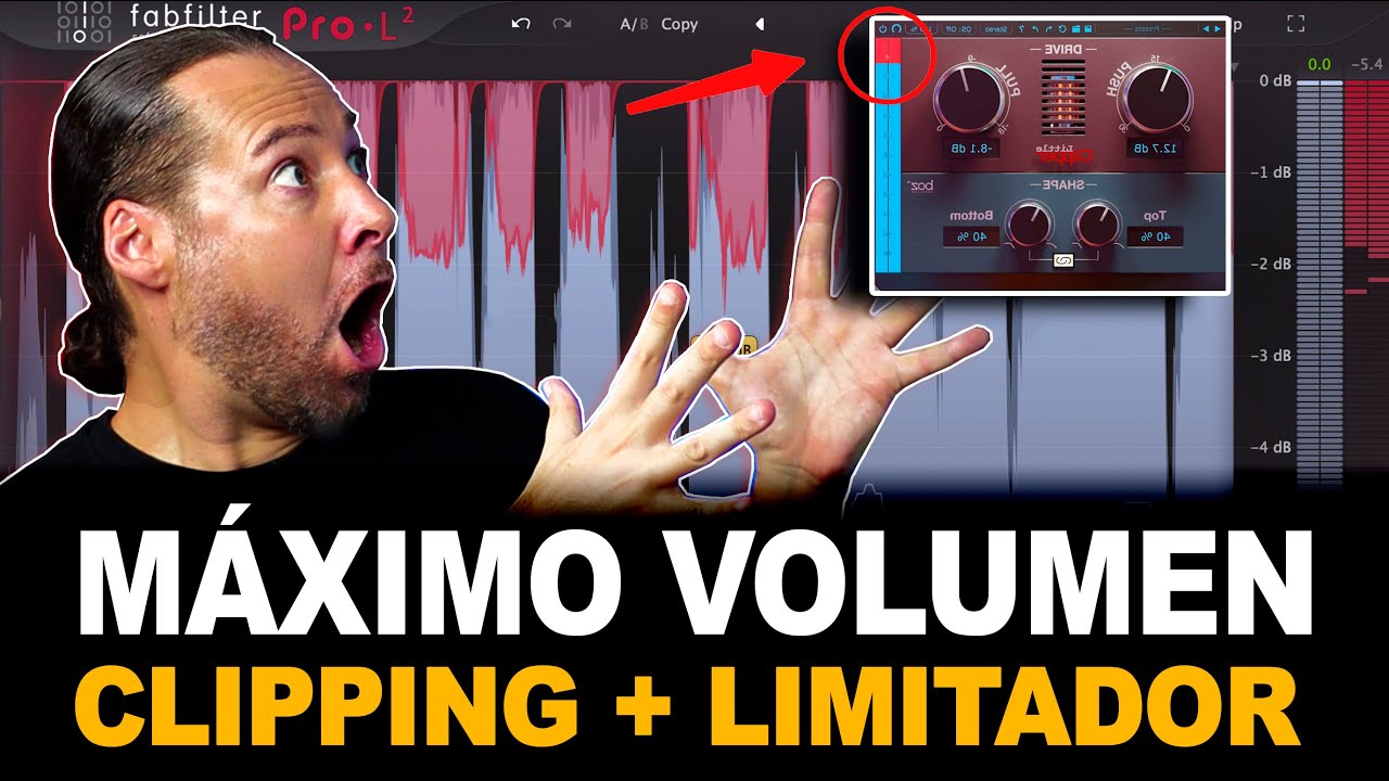 Logra el MÁXIMO VOLUMEN en tu MEZCLA (CLIPPING VST + LIMITADOR)