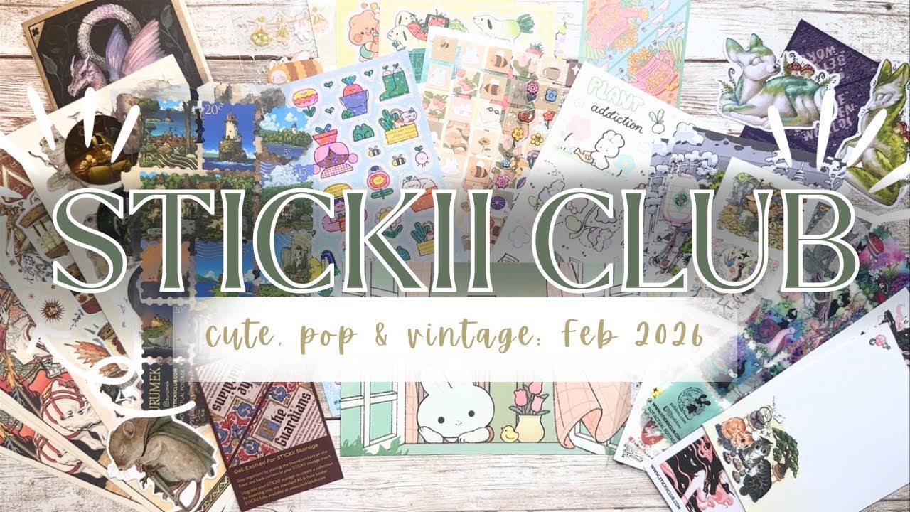Спойлеры Stickiiclub / Наборы в стиле милых, поп- и винтажных вещей / Февраль 2026