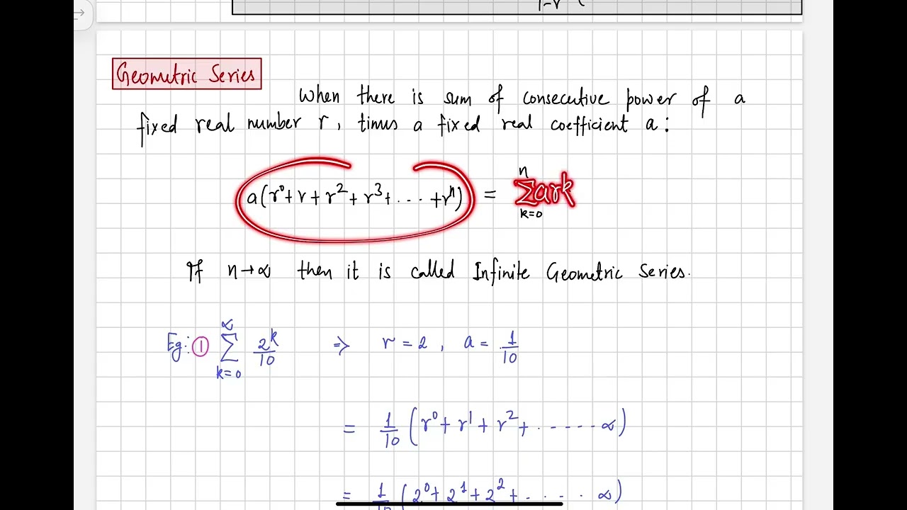 Infinite series 